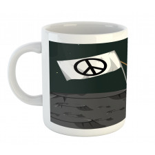 Astronaut Setting a Flag Mug