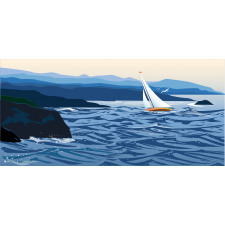 Sailboat on Water Outdoor Mug