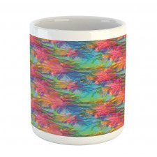 Abstract Toned Summer Palms Mug