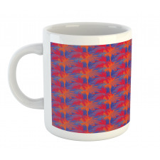 Summer Contrast Artwork Palm Mug