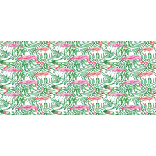 Flamingos on Jungle Leaves Mug