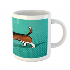 Halftone Dog Breed Graphic Mug