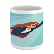 Young Superhero Woman Mug