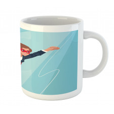 Young Superhero Woman Mug