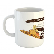 Cup and Leaves Mug