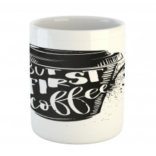 Black White Cup Mug