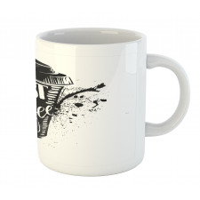 Black White Cup Mug