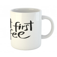 Monotone Wording Mug