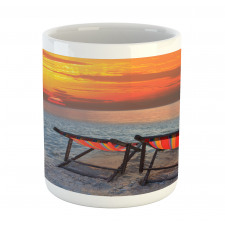 Beach with Colorful Sky Mug