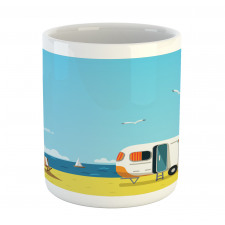 Coastline Clouds Scenery Mug