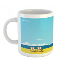 Coastline Clouds Scenery Mug