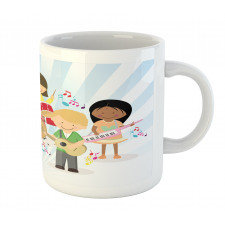 Children Performing Happily Mug