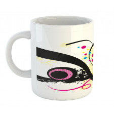 Retro Musical Abstract Art Mug