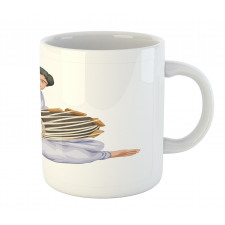 Man in Ethnic Orient Clothes Mug