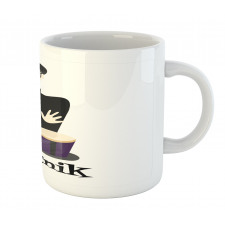 Beatnik Wording Cool Drummer Mug