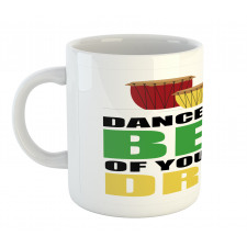 Dance to the Beat Lettering Mug