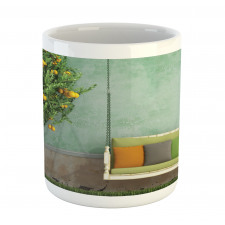 Wooden Swing in Garden Mug