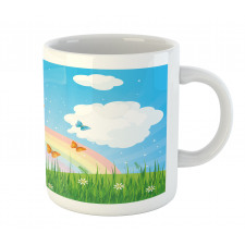 Meadow Butterfly Rainbow Mug