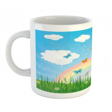 Meadow Butterfly Rainbow Mug