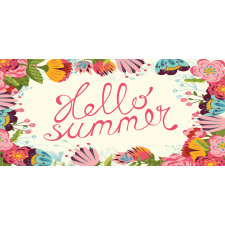 Hello Summer Garden Art Mug