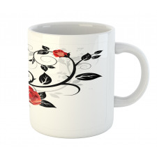 Swirling Roses Garden Mug