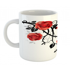 Swirling Roses Garden Mug