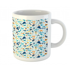 Dolphin Star Jellyfish Shells Mug