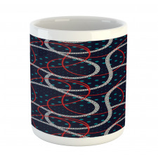 Polka Dots Ropes Graphic Mug