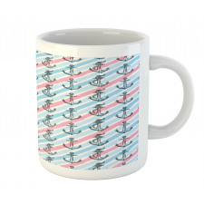 Abstract Ocean Anchor Rope Mug