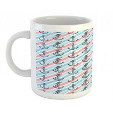 Abstract Ocean Anchor Rope Mug