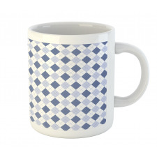 Diagonal Rhombus Borders Mug