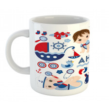 Sailor Babies Clothes Motif Mug