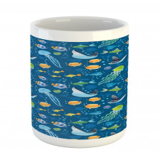 Fish Turtle Nautical Mug