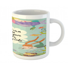 Calligraphy Mermaids Mug