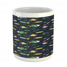 Fish Swimming Bubbles Mug