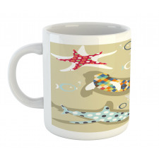 Starfish Dolphin Seal Bubble Mug