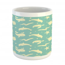 Soft Dolphin Turtle Starfish Mug