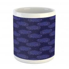 Zentangle Clouds Stars Graphic Mug