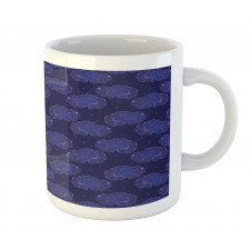 Zentangle Clouds Stars Graphic Mug