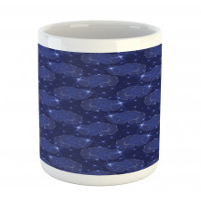 Stripes Zentangle Clouds Mug