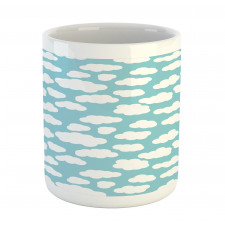 Bicolored Clouds Graphic Mug