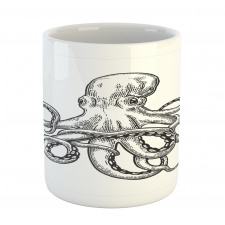 Sea Animal Hand Drawn Image Mug