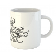 Sea Animal Hand Drawn Image Mug