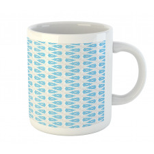 Tile Hexagons and Flowers Mug