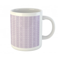 Monotone Striped Triangles Mug