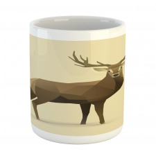 Geometric Deer Elk Graphic Mug