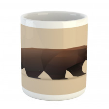 Modern Geometric Bear Art Mug