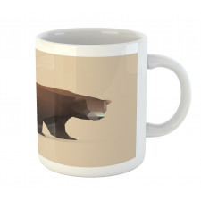 Modern Geometric Bear Art Mug