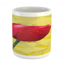 Geometric  Blooming Tulip Mug