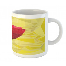 Geometric  Blooming Tulip Mug